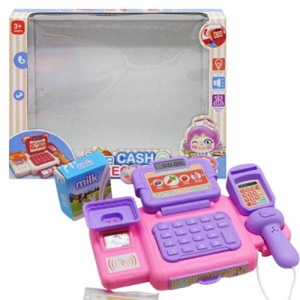 Касовий апарат "Cash Register" (рожевий) від компанії Інтернет-магазин  towershop.online - фото 1