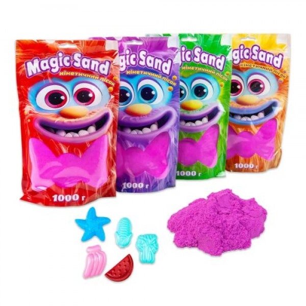 Кінетичний пісок "Magic Sand", 1 кг (фіолетовий) від компанії Інтернет-магазин  towershop.online - фото 1