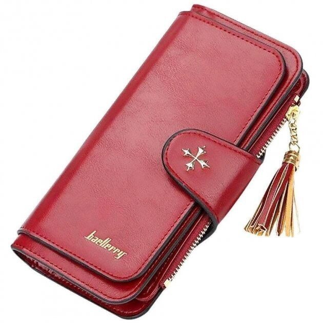 Клатч портмоне гаманець Baellerry N2341, Жіночий ексклюзивний гаманець, Невеликий гаманець. Колір: червоний від компанії Інтернет-магазин  towershop.online - фото 1