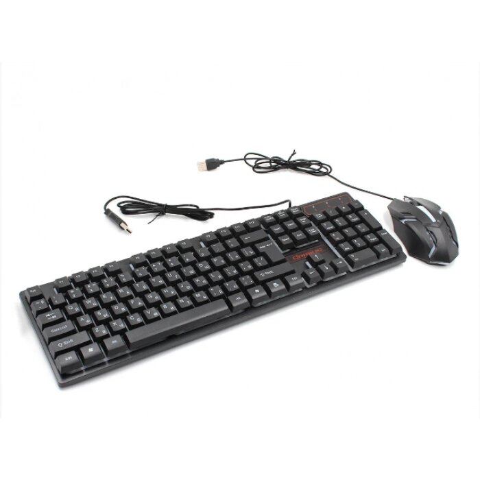 Клавіатура з кольоровим підсвічуванням USB UKC HK-6300TZ для ПК з М'ЯЗЬКИЙ від компанії Інтернет-магазин  towershop.online - фото 1