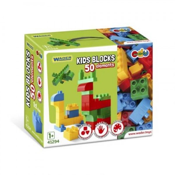 Конструктор "Kids Blocks", 50 елем. від компанії Інтернет-магазин  towershop.online - фото 1