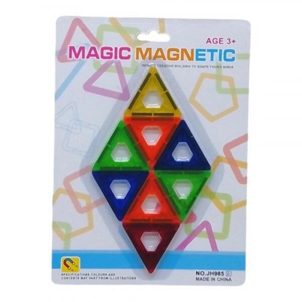 Конструктор магнітний "Magic Magnetic", 8 деталей від компанії Інтернет-магазин  towershop.online - фото 1