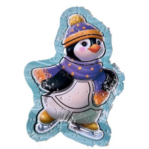Контур головоломки "Пінгвін на ковзанах" від компанії Інтернет-магазин  towershop.online - фото 1
