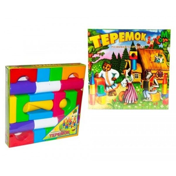 Кубики "Теремок" (24 елементи) від компанії Інтернет-магазин  towershop.online - фото 1