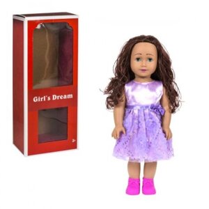 Лялька "мрія дівчини", 45 см (у фіолетовому)