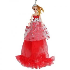 Лялька в бальній сукні "Арбузи", червона