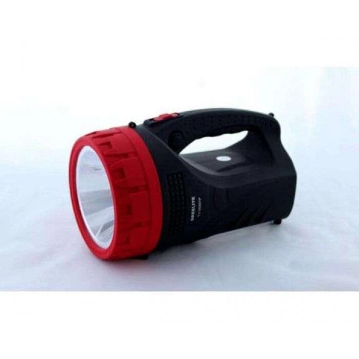 Ліхтар-прожектор акумуляторний YJ-2829 світлодіодний на акумуляторі Чорно-червоний від компанії Інтернет-магазин  towershop.online - фото 1