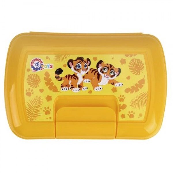 Lunchbox "Тигри", жовтий від компанії Інтернет-магазин  towershop.online - фото 1