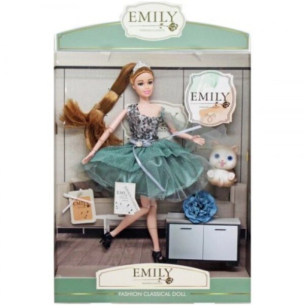 Лялька "Emily" з котиком та квіткою від компанії Інтернет-магазин  towershop.online - фото 1