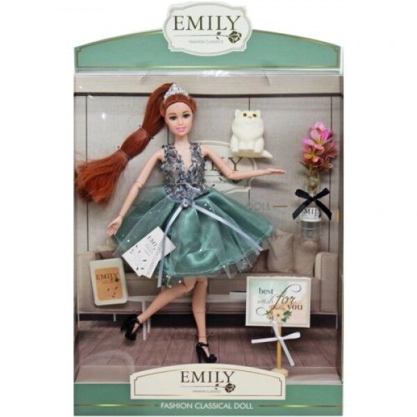 Лялька "Emily" з котиком та повітряними кульками від компанії Інтернет-магазин  towershop.online - фото 1