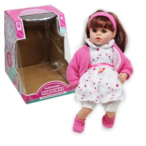Лялька "Краща подружка", брюнетка у яскраво-рожевому (укр) від компанії Інтернет-магазин  towershop.online - фото 1