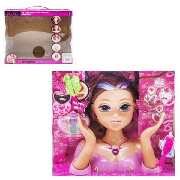 Лялька-манекен для зачісок "Beautiful", у рожевому від компанії Інтернет-магазин  towershop.online - фото 1