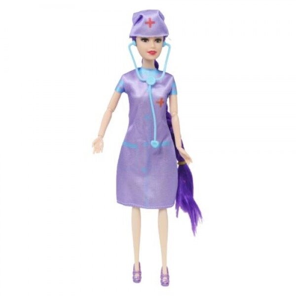 Лялька "медсестра" у фіолетовому від компанії Інтернет-магазин  towershop.online - фото 1