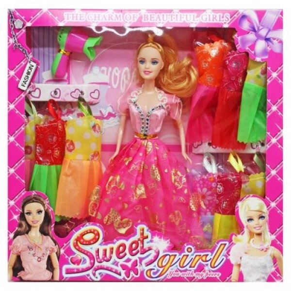 Лялька "Sweet Girl" з гардеробом (28 см) від компанії Інтернет-магазин  towershop.online - фото 1