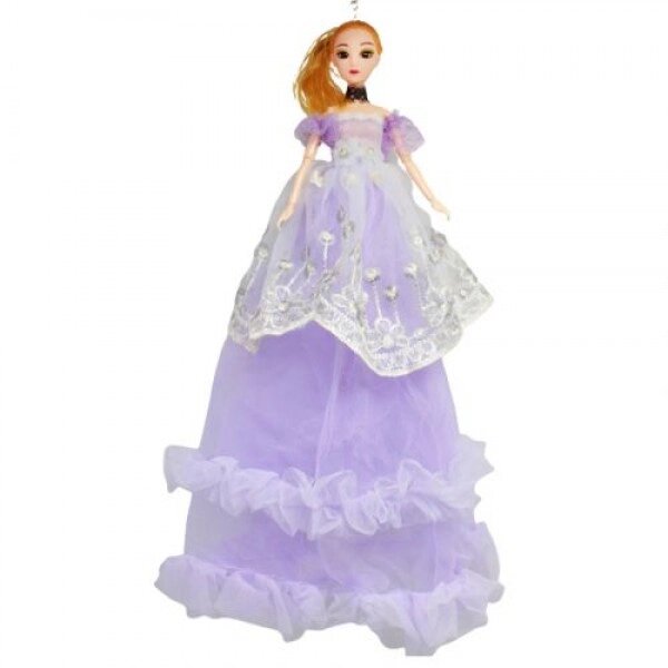 Лялька в довгій сукні з вишивкою, бузковий від компанії Інтернет-магазин  towershop.online - фото 1