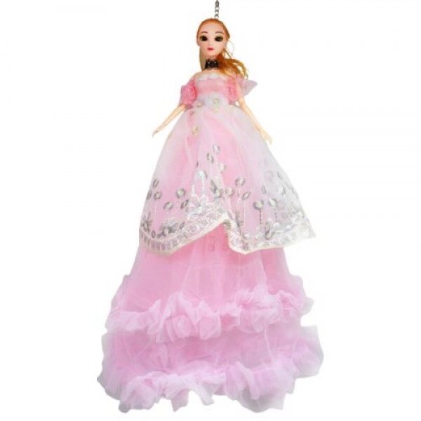 Лялька в довгій сукні з вишивкою, рожевий від компанії Інтернет-магазин  towershop.online - фото 1
