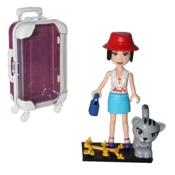 Лялька валізи з котом, у червоній шапці від компанії Інтернет-магазин  towershop.online - фото 1