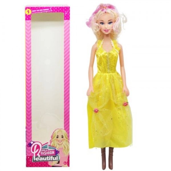Лялька велика "Beautiful", у жовтому (57 см) від компанії Інтернет-магазин  towershop.online - фото 1