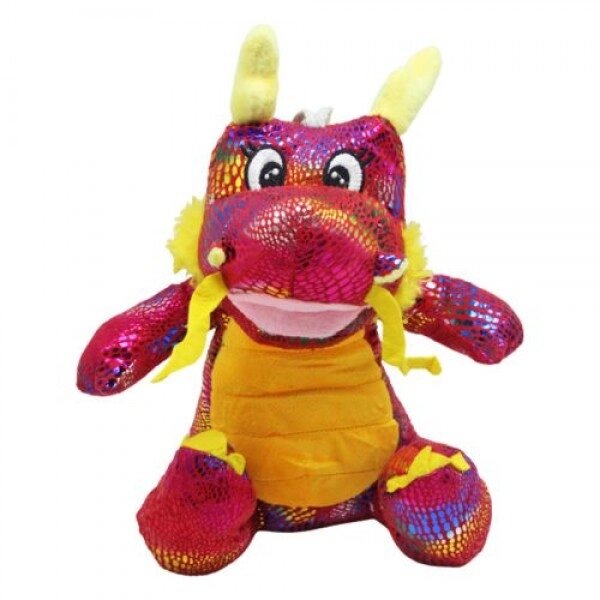 М'яка іграшка "Дракон", червоний (30 см) від компанії Інтернет-магазин  towershop.online - фото 1