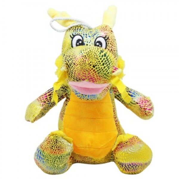 М'яка іграшка "Дракон", жовтий (30 см) від компанії Інтернет-магазин  towershop.online - фото 1