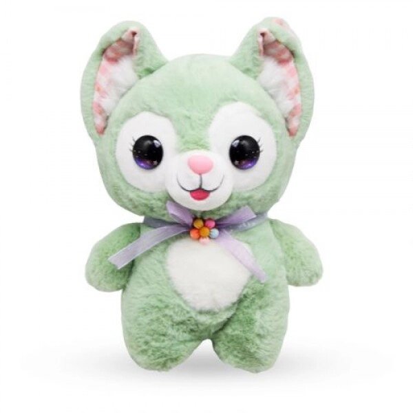 М'яка іграшка "Котик" 23 см, зелений від компанії Інтернет-магазин  towershop.online - фото 1