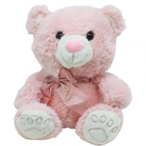 М'яка іграшка "Ведмедик", рожевий (27 см) від компанії Інтернет-магазин  towershop.online - фото 1