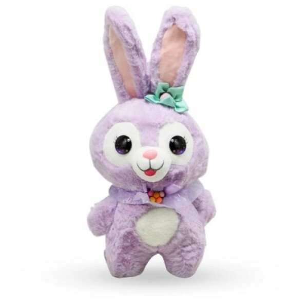М'яка іграшка "Зайка" 23 см, фіолетовий від компанії Інтернет-магазин  towershop.online - фото 1
