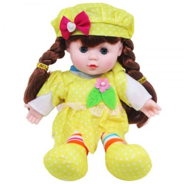 М'яка лялька "Lovely Doll" (жовтий) від компанії Інтернет-магазин  towershop.online - фото 1