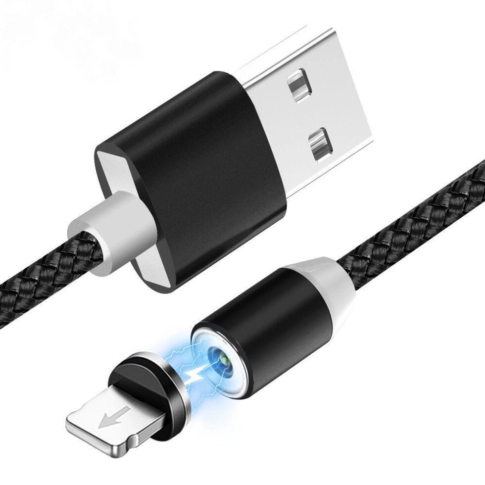 Магнітний кабель для заряджання NBZ X-Cable Magnetic Cable Lightning 1м від компанії Інтернет-магазин  towershop.online - фото 1