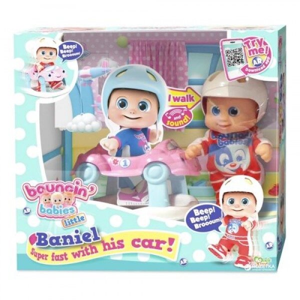 Маленька лялька-пупс "Bouncinʼ Babies Baniel little" з ходунками від компанії Інтернет-магазин  towershop.online - фото 1