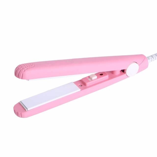 Міні плойка прасок для випрямлення волосся ProGemei GM-2990 Pink від компанії Інтернет-магазин  towershop.online - фото 1