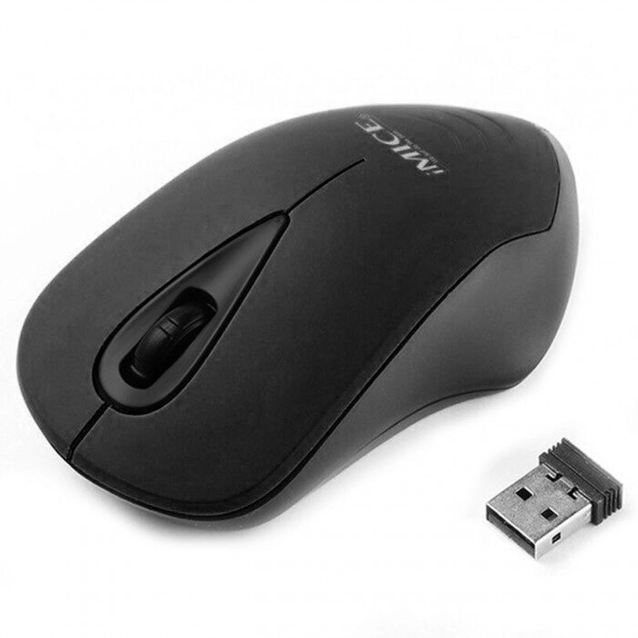 Миша комп'ютерна iMICE E-2370 бездротова USB Дозвіл 1600 DPI мишка Чорна від компанії Інтернет-магазин  towershop.online - фото 1