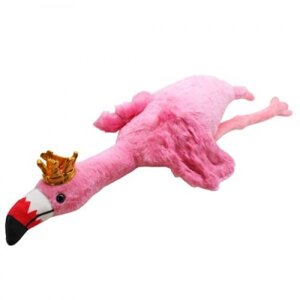 М'яка іграшка "Фламінго-обнімусь", у короні, 100 см (рожевий)