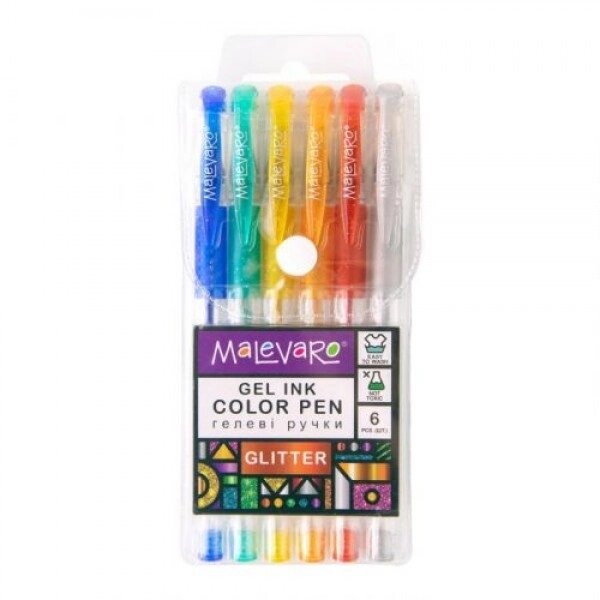 Набір багатоколених ручок "блиск", 6 кольорів від компанії Інтернет-магазин  towershop.online - фото 1