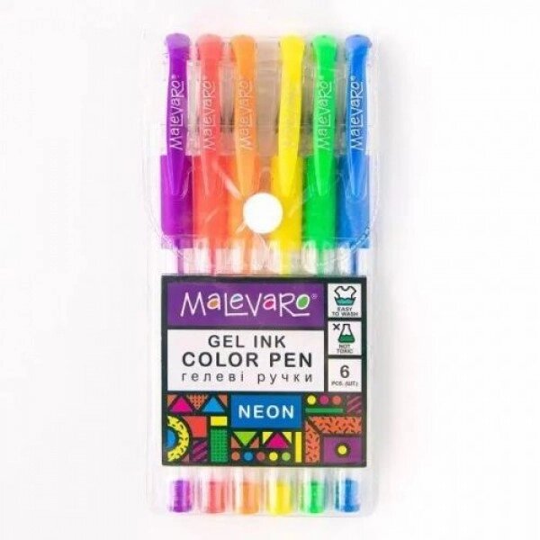 Набір багатоколених ручок "неонові", 6 кольорів від компанії Інтернет-магазин  towershop.online - фото 1