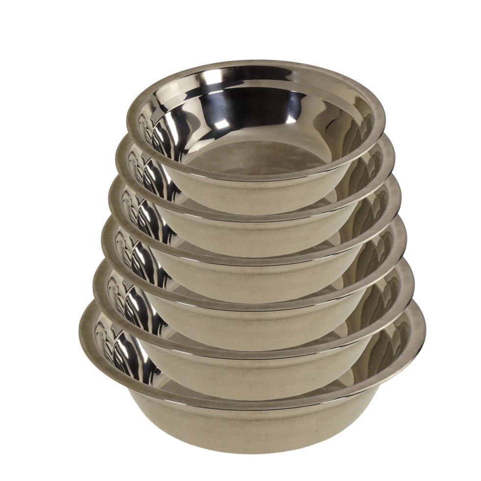 Набір чаш з нержавіючої сталі для кухонних 6 ПК. від компанії Інтернет-магазин  towershop.online - фото 1