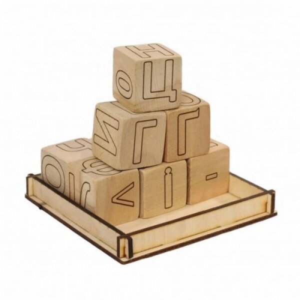 Набір дерев’яних кубів (українська) від компанії Інтернет-магазин  towershop.online - фото 1