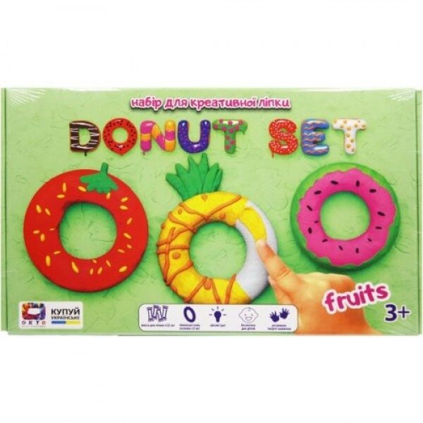 Набір для ліплення "Donut Set Fruits" від компанії Інтернет-магазин  towershop.online - фото 1