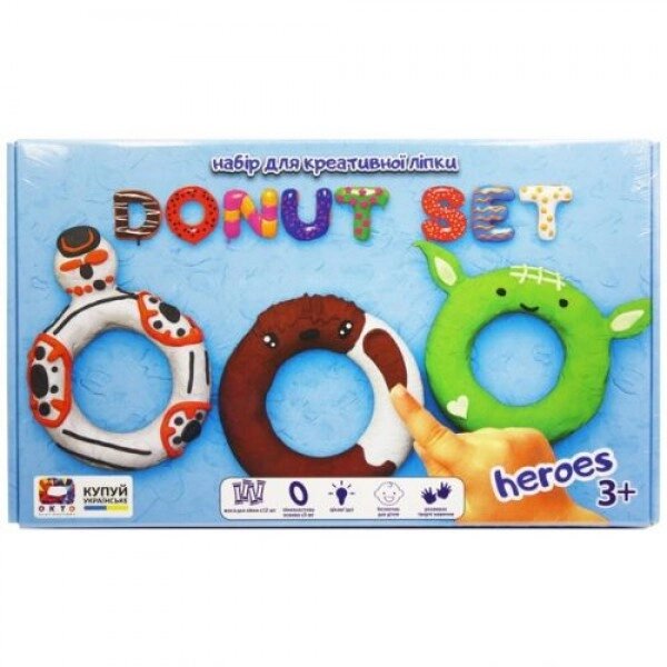 Набір для ліплення "Donut Set Heroes" від компанії Інтернет-магазин  towershop.online - фото 1