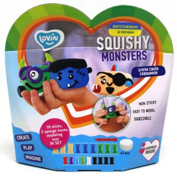 Набір для ліплення "Squshy Monsters" від компанії Інтернет-магазин  towershop.online - фото 1