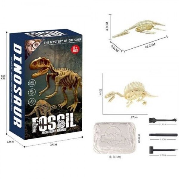 Набір для розкопок "Fossil. Archaeology Jurassic" (2 скелета) від компанії Інтернет-магазин  towershop.online - фото 1