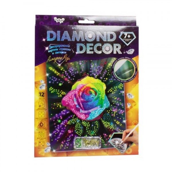 Набір для творчості "Diamond Decor: Алмазна троянда" від компанії Інтернет-магазин  towershop.online - фото 1