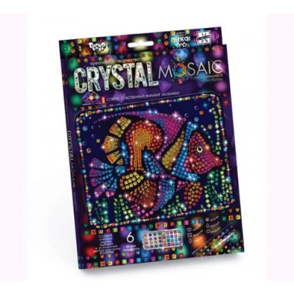 Набір для творчості креативної "CRYSTAL MOSAIC", "Рибка" від компанії Інтернет-магазин  towershop.online - фото 1