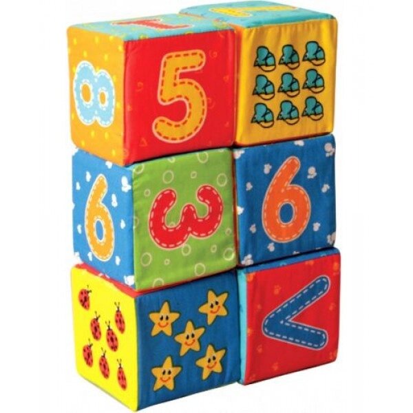 Набір м'яких кубиків "Цифри" від компанії Інтернет-магазин  towershop.online - фото 1