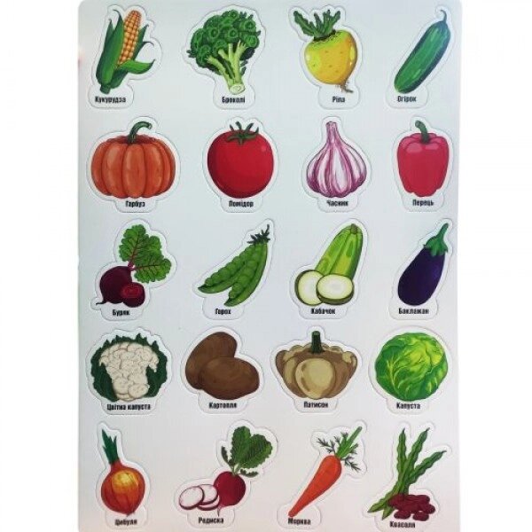 Набір магніти "овочів" (UKR) від компанії Інтернет-магазин  towershop.online - фото 1