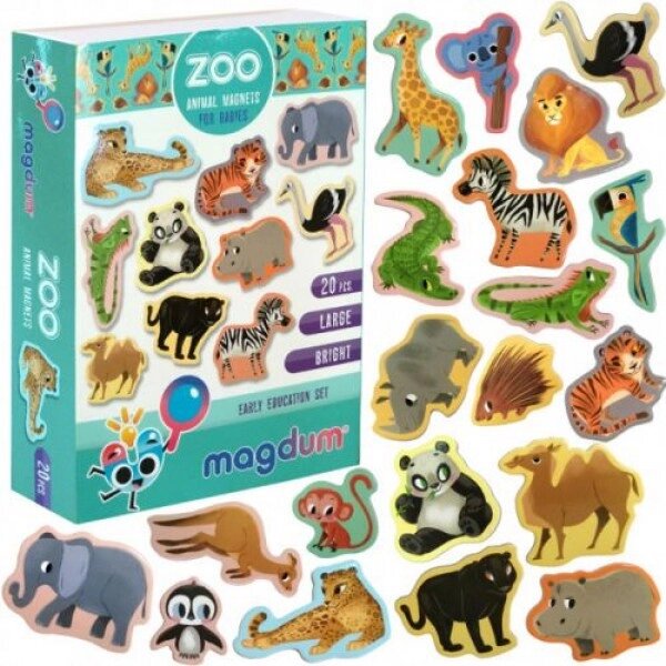 Набір магнітиків "Зоопарк" від компанії Інтернет-магазин  towershop.online - фото 1