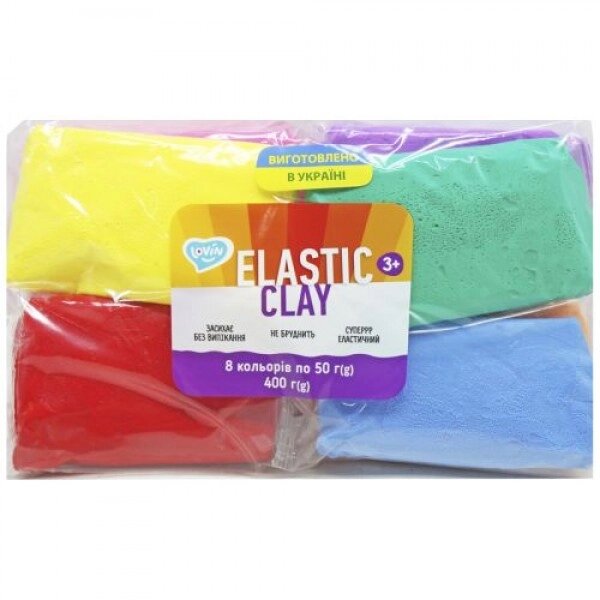 Набір повітряного пластиліну "Elastic Clay", 8 квітів від компанії Інтернет-магазин  towershop.online - фото 1