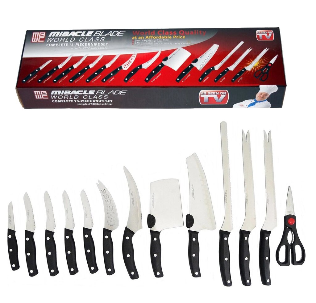 Набір професійних кухонних ножів Miracle Blade 13 предметів від компанії Інтернет-магазин  towershop.online - фото 1
