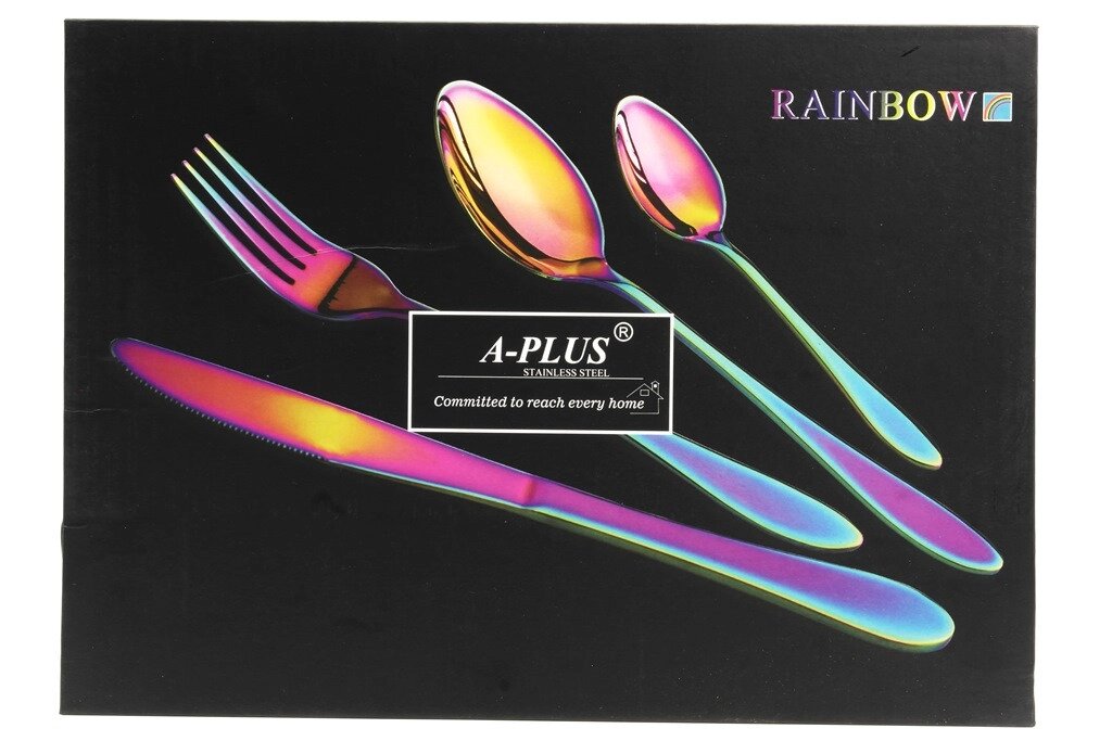 Набір столових предметів A-PLUS Rainbow від компанії Інтернет-магазин  towershop.online - фото 1