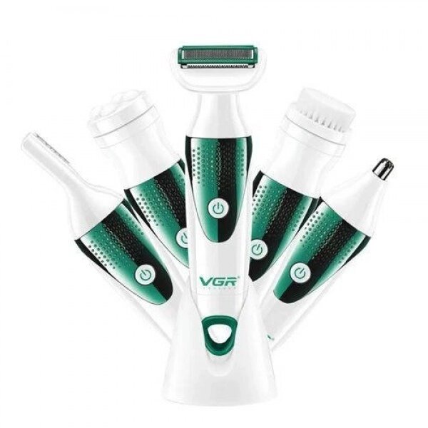 Набір VGR V-720 5 в 1 для догляду, тример для носа, брів, тіла, пристрій для чищення обличчя, масажер від компанії Інтернет-магазин  towershop.online - фото 1